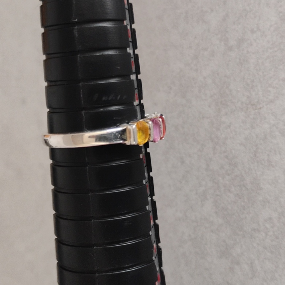 Multicolor Genuine Sapphire Ring - Picture 3 of 11